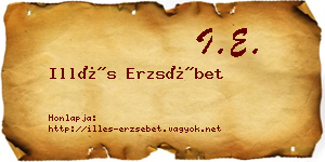 Illés Erzsébet névjegykártya